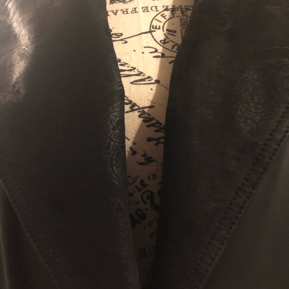 LNR genuine leather trench coat - Picture 7 of 16